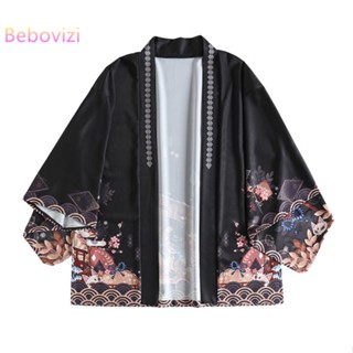 เสื้อคาร์ดิแกนกิโมโน คอสเพลย์ Yukata ทรงหลวม สไตล์ญี่ปุ่น ฮาราจูกุ แนวสตรีท เหมาะกับฤดูร้อน สําหรับผู้หญิง และผู้ชาย มี 9 แบบ