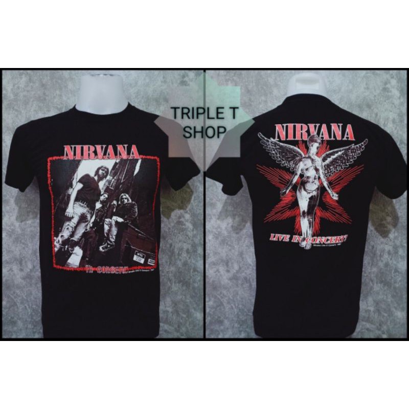 เสื้อยือคอกลม-สกรีนลาย-nirvana-รหัส-63-03