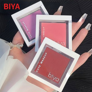 Biya บลัชออนปัดแก้ม เนื้อแอปริคอท สีนู้ด ธรรมชาติ สีแดง สําหรับผู้หญิง