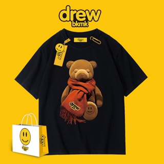 New Hot Drew Short-sleeved mens T-shirt smiley bear short-sleeved Justin Bieber water mist same paragraph Europe a_03