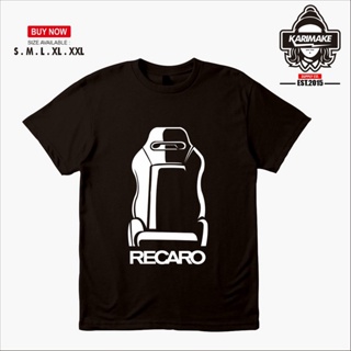 เสื้อยืดผ้าคอตตอน เสื้อยืด ลาย Karimake Recaro SR3 สําหรับรถยนต์S-5XL