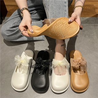 SELINE รองเท้าแตะ ผู้หญิง 2023 ใหม่ พื้นหนากันลื่น รองเท้าสนีกเกอร์ รองเท้าแตะใส่ในบ้าน รองเท้าแตะแมรี่เจน Korean Style High quality Comfortable รุ่นใหม่ B21H02M 37Z230910