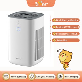 BEAR เครื่องฟอกอากาศ กําจัดกลิ่นฝุ่น PM2.5 ขนาดเล็ก สําหรับบ้าน ออฟฟิศ JHQ-C12X5