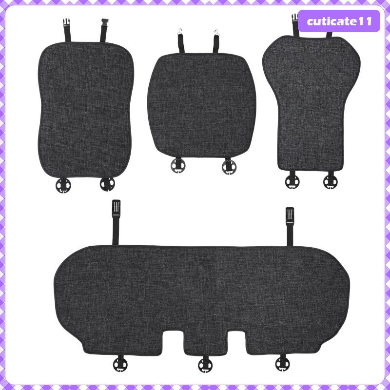 cuticate1-car-seat-protectors-cover-for-byd-atto-3-yuan-plus-anti-slip-2022-อุปกรณ์เสริม-car-seat-covers-car-cushion-byd-linen-cushion-breathable-for-summer-universal-grey