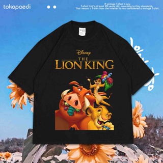 Fashion Printed Cotton T-Shirt Large Size THE LION KING |_05