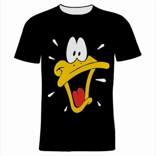 Cartoon Anime T-Shirt For Men Summer Disney Donald Duck 3D Print Short Sleeve Streetwear Women Tee Tops_03