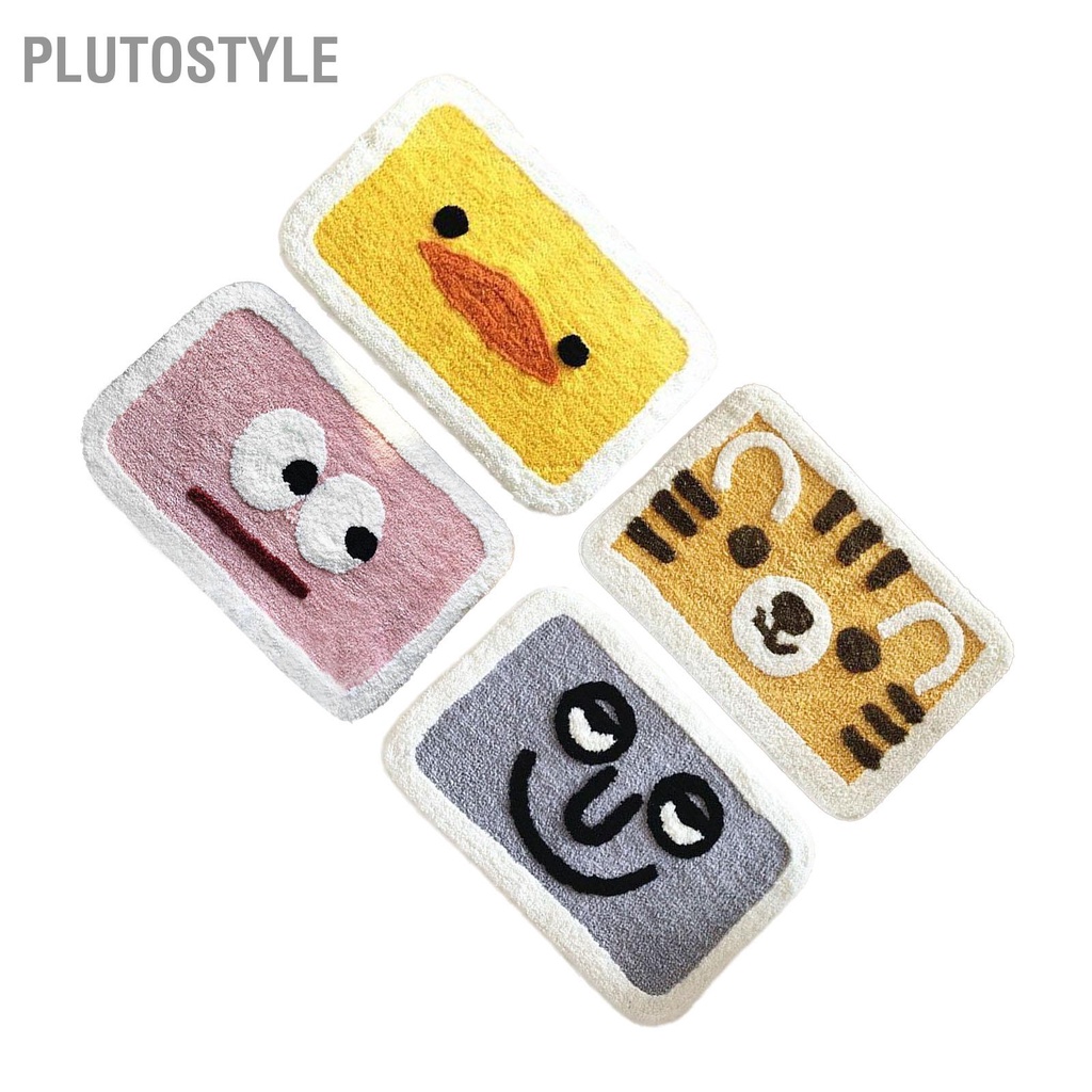 plutostyle-เสื่อประตูในร่มดูดซับน้ำผ้าห่มพื้นในร่มสำหรับบ้านห้องน้ำห้องน้ำรูปแบบที่น่ารัก