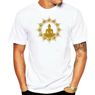 Buddha Meditation T Shirt Lotus Flower Buddhism Spiritual Relaxation Streetwear Casual Tee Shirt_04