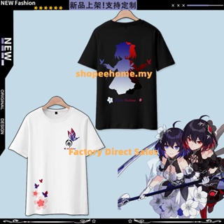 2022 New Anime Honkai Impact 3 Seele Vollerei T Shirt Japanese Anime Mens Loose Womens Casual 3D Printing Short S_01