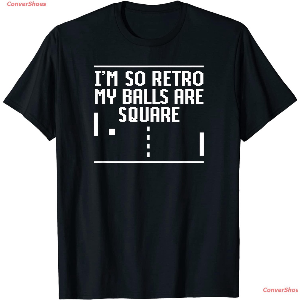 เสื้อยืดผู้ชายและผู้หญิง-vintage-im-so-retro-my-balls-are-square-gamer-t-shirt-t-shirt-sports-t-shirt