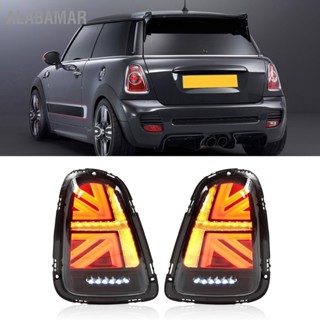 ALABAMAR JCW Union Jack Dynamic Full LED ไฟท้ายควันไฟเปลี่ยนเลนส์สำหรับ Cooper R56 R57 R58 R59 2007-2015