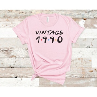 Vintage 1990 Birthday 31st TShirt Female Clothing O Neck Shirt Short Sleeve Girl Top Tee Streetwear Unisex HQ0K_03