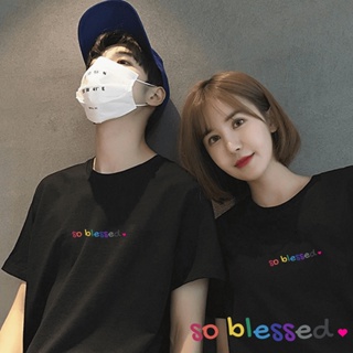 So Blessed Tees 情侣T恤 Inspirational Design Matching Couple Tees Adult Unisex Cotton T-Shirts_04