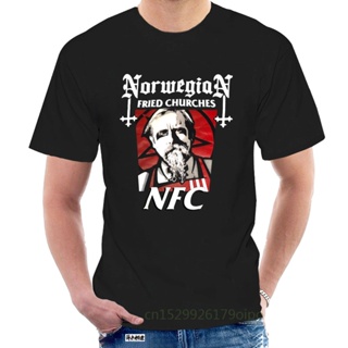 Musical Mayhem Nfc Norwegian Fried Churches T-Shirt Parody Burzum Varg_04