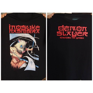 XMAr /เสื้อดาบพิฆาตอสูร Demon Slayer Inosuke T-shirt เสื้อยืด! เสื้อยืดคอกลมผ้าฝ้าย   และ     อยาก