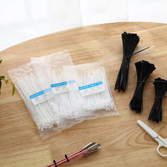 เคเบิ้ลไทร์-a1300-cable-tie-nylon-ไนลอน-สายรัด-สีขาว-สีดำ-ราคาต่อแพ็ค