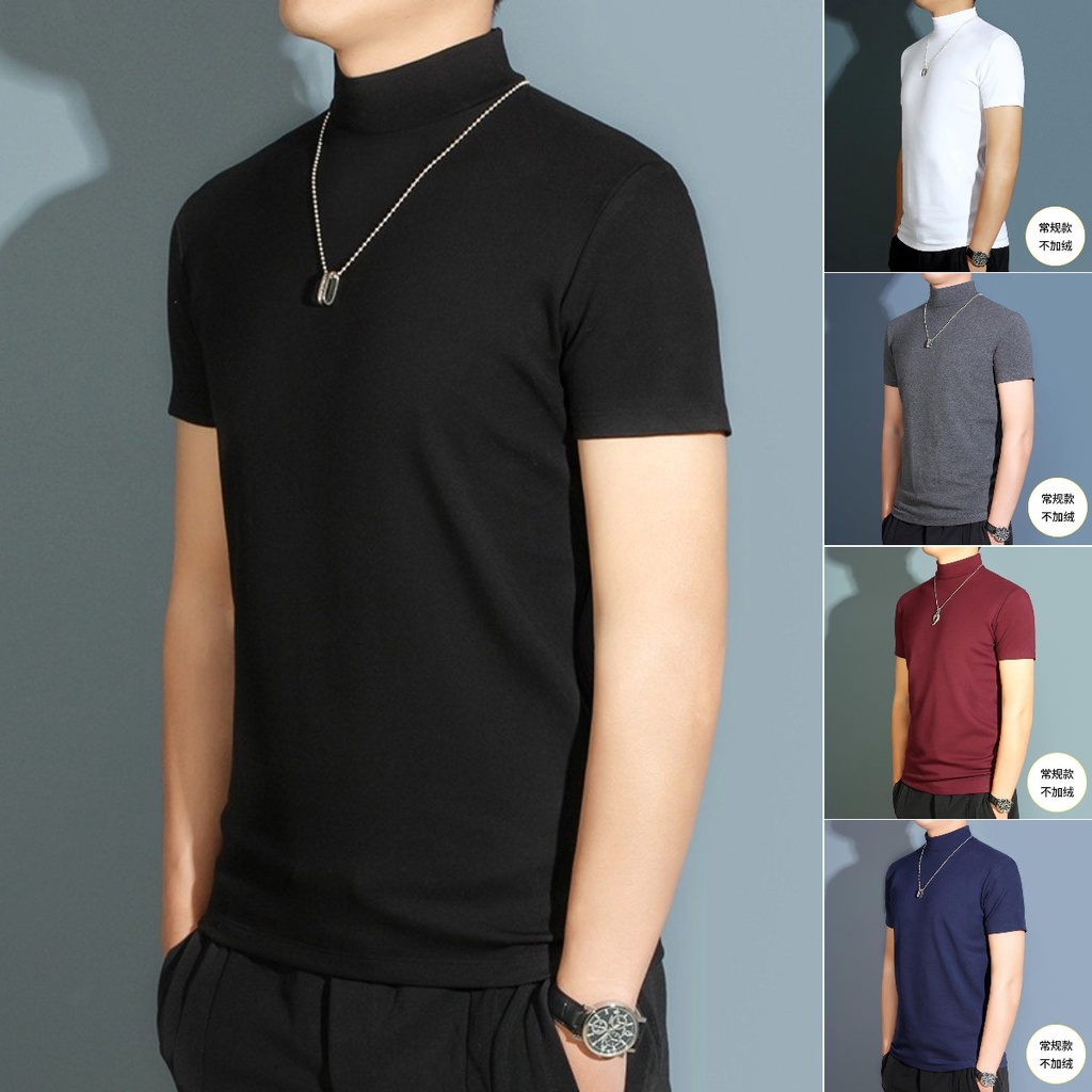 Solid Color Turtle Neck Front Cutout Top