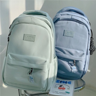 กระเป๋าเป้ไนลอนญี่ปุ่นกันน้ำและทนต่อการสึกหรอ  กระเป๋านักเรียนความจุขนาดใหญ่ของเกาหลีสำหรับนักเรียนมัธยมปลาย  กระเป๋าเป้เดินทางเพื่อการพักผ่อน  กระเป๋าเป้แล็ปท็อปสำหรับนักศึกษาวิทยาลัย  กระเป๋าเป้สีดำและสีขาวสีชมพู