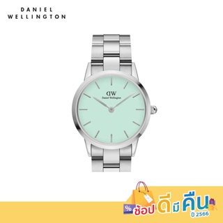 (ทักแชทรับโค้ด) (ซื้อคู่ถูกกว่า) Daniel Wellington นาฬิกาข้อมือ ICONIC LINK MINT 36 มม สีเงิน