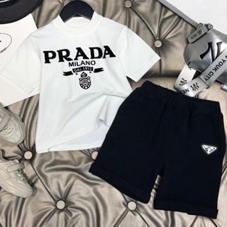 เสื้อยืดแขนสั้น แบบสวมหัว และกางเกงขาสั้น ขนาดใหญ่ แฟชั่นฤดูร้อน สไตล์เกาหลี สําหรับผู้ชาย และผู้หญิง 2023