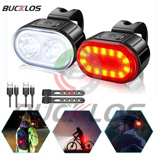 Bucklos ไฟท้ายจักรยาน LED กันน้ํา แบบพกพา ชาร์จ USB