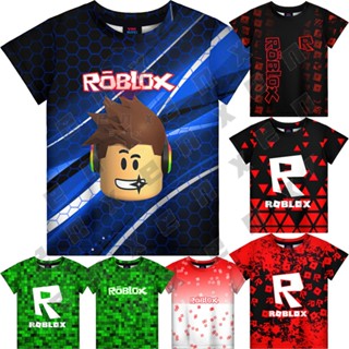 เสื้อยืดแขนสั้น คอกลม พิมพ์ลายการ์ตูน Roblox 3 มิติ แฟชั่นฤดูร้อน สําหรับเด็กผู้ชาย และผู้หญิง อายุ 3-13 ปี ENX *110-160*