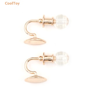 Cooltoy โมเดลโคมไฟโลหะ 1:12 สําหรับตกแต่งบ้านตุ๊กตา 2 ชิ้น