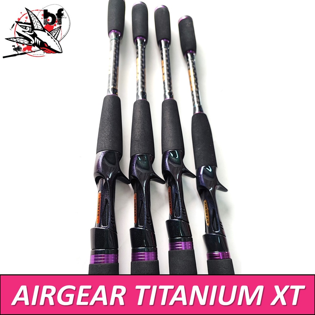 คันเบ็ด-airgear-titanium-xt-by-bpo-คันกราไฟท-6-87ฟุต-ท่อนเดียว-เวท8-17-12-25-คันเบ็ดตกปลา