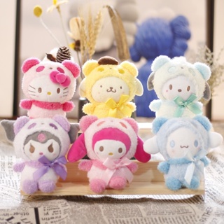 SANRIO พวงกุญแจ จี้ตุ๊กตาการ์ตูนอนิเมะ Melody Cinnamoroll ขนาดเล็ก