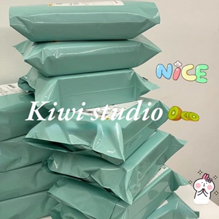 KiwiStudio (แพค50 ใบ) ซองไปรษณีย์ ซองพลาสติกไปรษณีย์ กระเป๋าผ้ากันน้ํา ins กระเป๋าจัดส่งสีเขียวอ่อน（095）