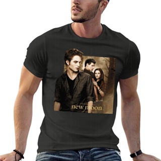 เสื้อยืดแขนสั้น พิมพ์ลาย Twilight Saga New Moon Edward Jacob Bella แฟชั่นฤดูร้อน สําหรับผู้ชาย