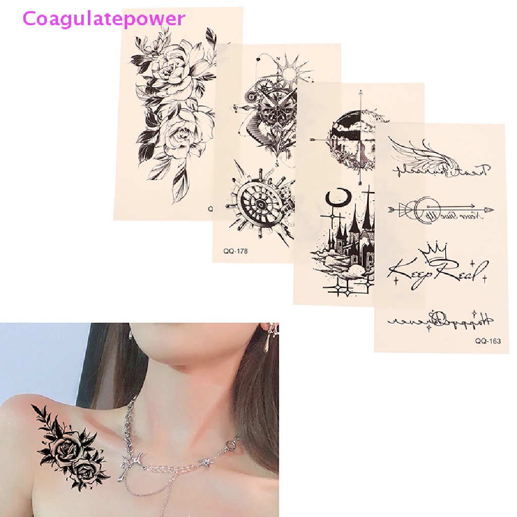 coa-สติกเกอร์รอยสักชั่วคราว-ลายสิงโต-ผีเสื้อ-ดอกไม้-กันน้ํา-1-แผ่น