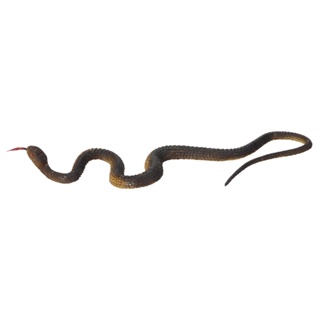 งูปลอม งูยาง สีดํา ของเล่นตลก สําหรับตกแต่งสวน [12] [มาใหม่]