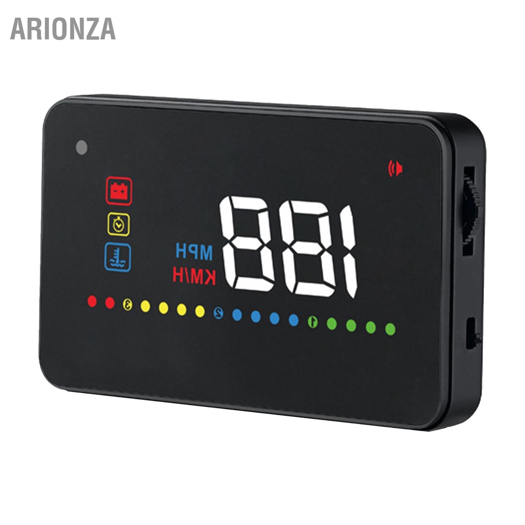 arionza-มาตรวัดความเร็วแบบดิจิตอลจอแสดงผล-hud-speedometer-overspeed-alarm-เตือนการขับขี่เหนื่อยแบบพกพา-universal-สำหรับรถยนต์