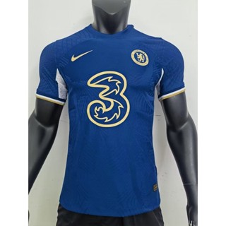 เสื้อกีฬาแขนสั้น ลายทีมชาติฟุตบอล Chelsea 23/24 Player version ชุดเหย้า เกรด AAA สีฟ้า สําหรับผู้ชาย