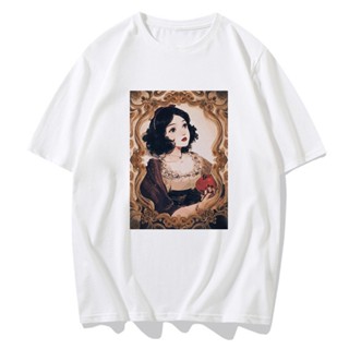 Disney Princess Snow White T Shirt Girls Print Harajuku Tshirt Women Short Sleeve Summer Tops Tee _01