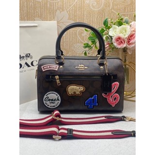 COACH CC592 Rowan Satchel In Signature