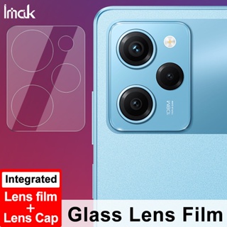 [ ฟิล์มเลนส์ + ฝาปิด ] ฟิล์มกระจกนิรภัยกันรอยหน้าจอ กันรอยเลนส์กล้อง HD สําหรับ iMak Redmi Note 12 Pro Speed 5G