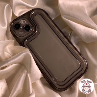 เคสโทรศัพท์มือถือ TPU นิ่ม ปิดด้านหลัง กันเหงื่อ ลายคลื่นสีดํา 3D หรูหรา สําหรับ IPhone 14 Pro Max 13 12 11 Pro Max