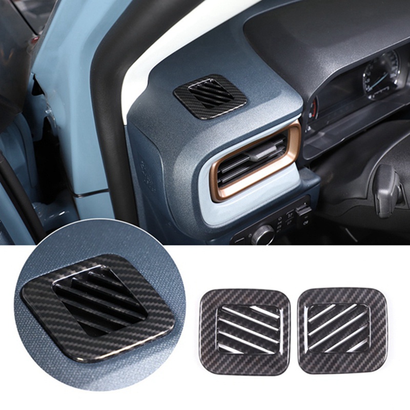 dashboard-side-air-vent-ac-outlet-cover-trim-for-ford-maverick-2022-accessories-abs-carbon-fiber