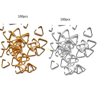 Flgo แหวนเปิด ทรงสามเหลี่ยม หนาพิเศษ งอง่าย สําหรับเครื่องประดับ พวงกุญแจ