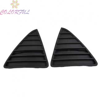 【COLORFUL】2PCS ABS Front Bumper Grille Cover For Ford Focus 12-14 Models Bar Triangle New