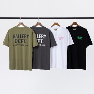 เสื้อยืดคอกลม แขนสั้น พิมพ์ลายโลโก้ Gallery DEPT สไตล์คลาสสิก