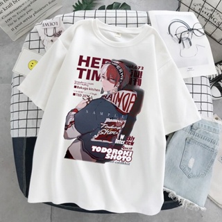 Tshirt Oversized Print My Hero Academia Harajuku Gothic Summer Tops Anime Tshirts_04