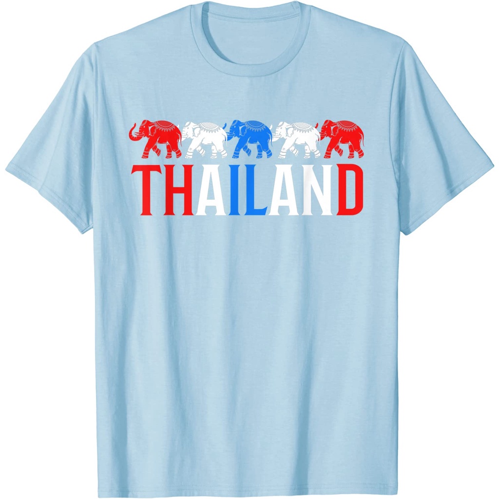 เสื้อยืด-ช้างไทย-มีคุณธรรมสูง-เป็นมงคล-ให้เกียรติ-ศักดิ์สิทธิ์-thai-flag-thailand-elephant-t-shirt-คอกลม-แฟชั่น-ผ้าฝ้