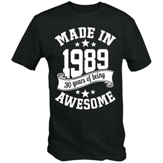 Custom Design Man T-Shirts Made In 1989 30 Years Of Being Awesome 30Th Birthday Thirty Cotton Soft New_03