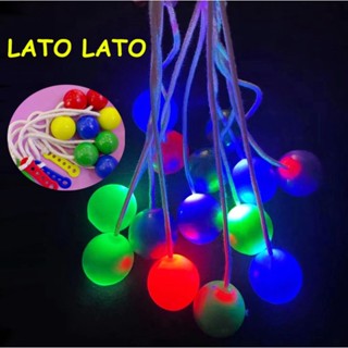 ของเล่นลูกบอลไฟ LED PRO-CLACKERS Latto Latto Latto ของเล่นคลายเครียด สําหรับเด็ก