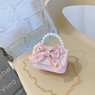 Childrens bag slanted 2021 new fashionable foreign style lovely girl bag online celebrity little girl mini change purse