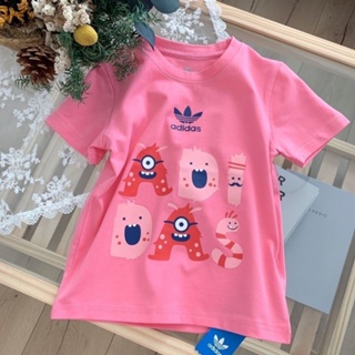 2022 Summer New Style Fashion Korean Version Fashionable Childrens Clothing Six-Color Letter Little Monster T-Shir_09
