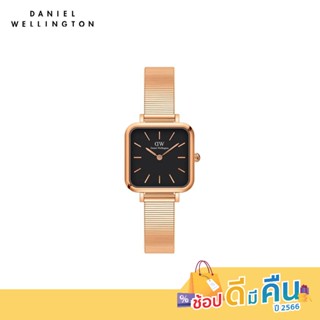 (ทักแชทรับโค้ด) Daniel Wellington นาฬิกา Quadro Studio Rose Gold Black สีโรสโกลด์